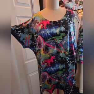 ACDC RAG Dinosaur Laser Cat Tee